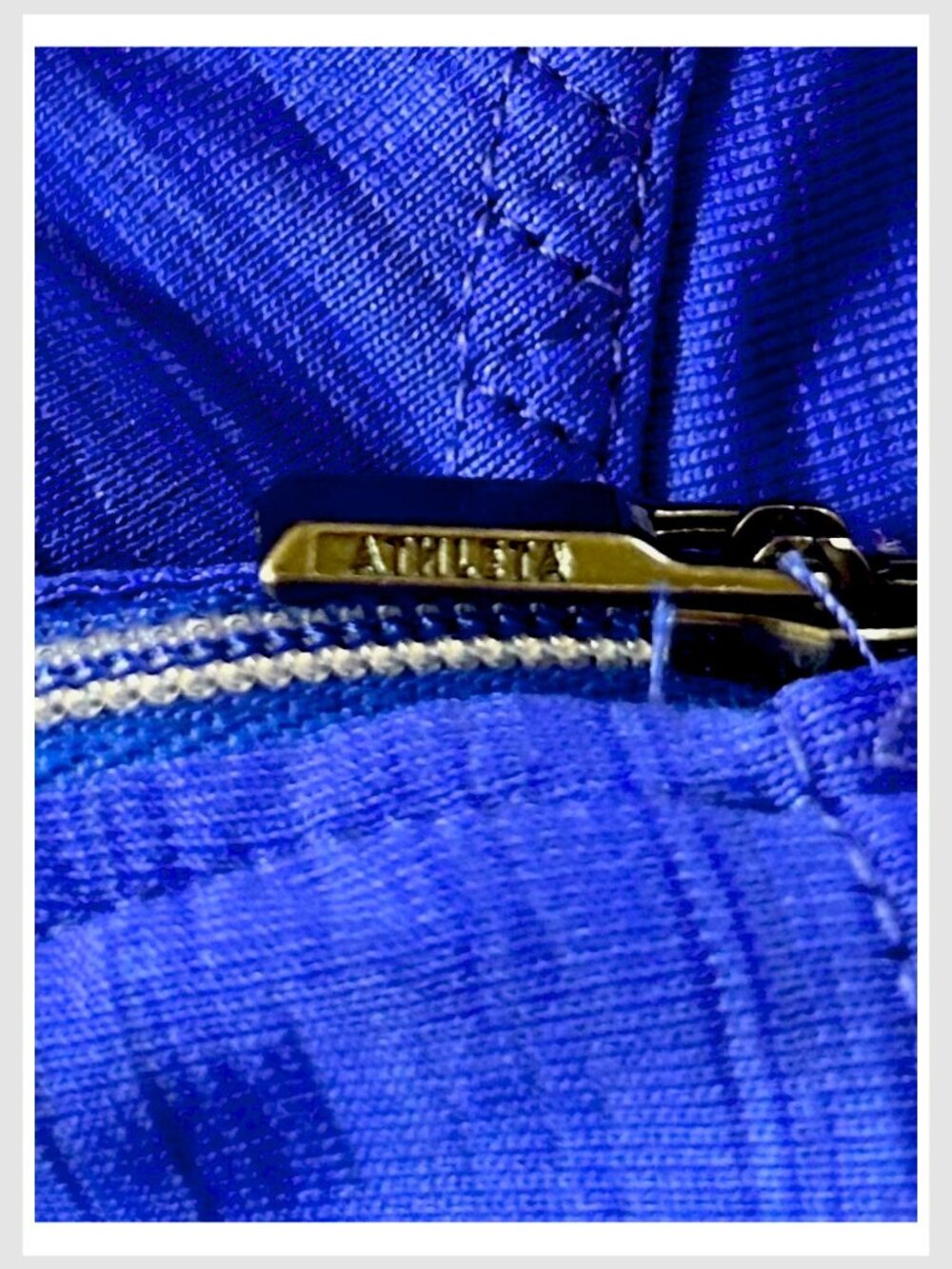 Athleta Pacifica Illume Hoodie Royal Blue Thumbholes 1/2 Zip S - Picture 7 of 8